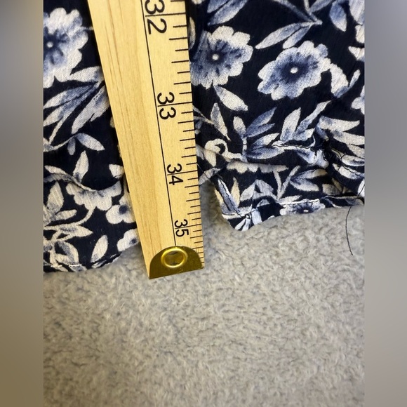 J Jill navy floral dress size small preowned - Picture 7 of 10